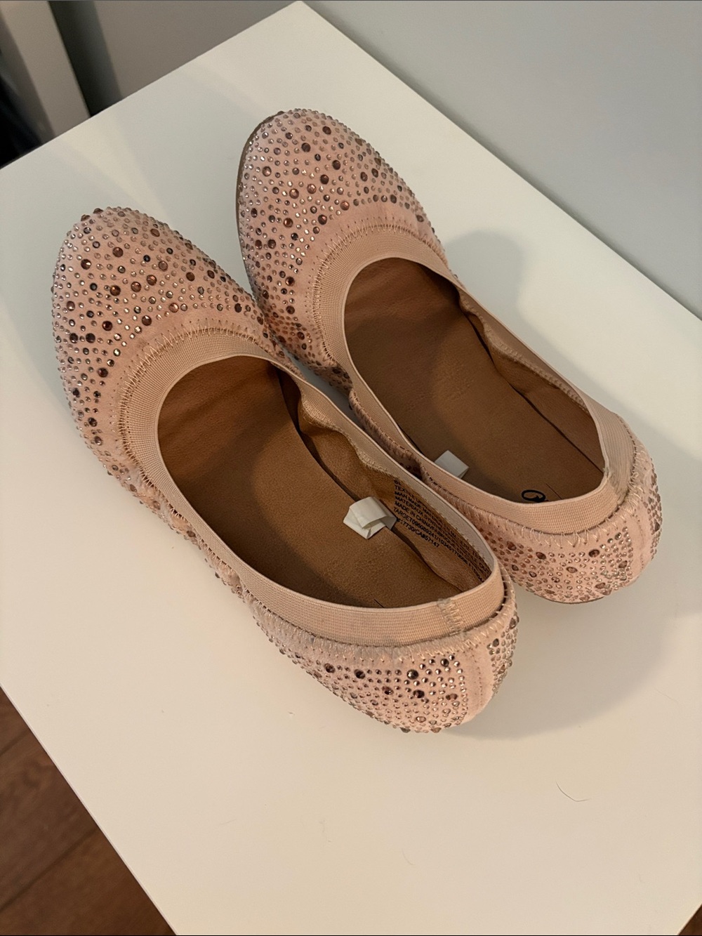 Mossimo Supply Co. Blush Pink Crystal Ballet Flats